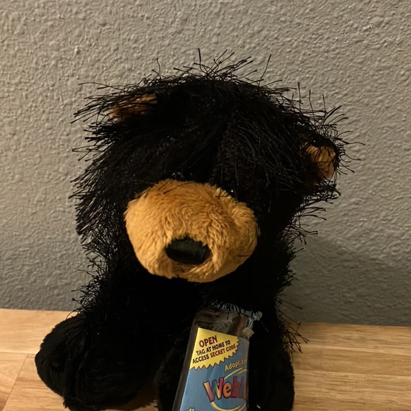 Ganz Webkinz Lil' Kinz Black Bear Cub Stuffed Animal 8” - Picture 2 of 6